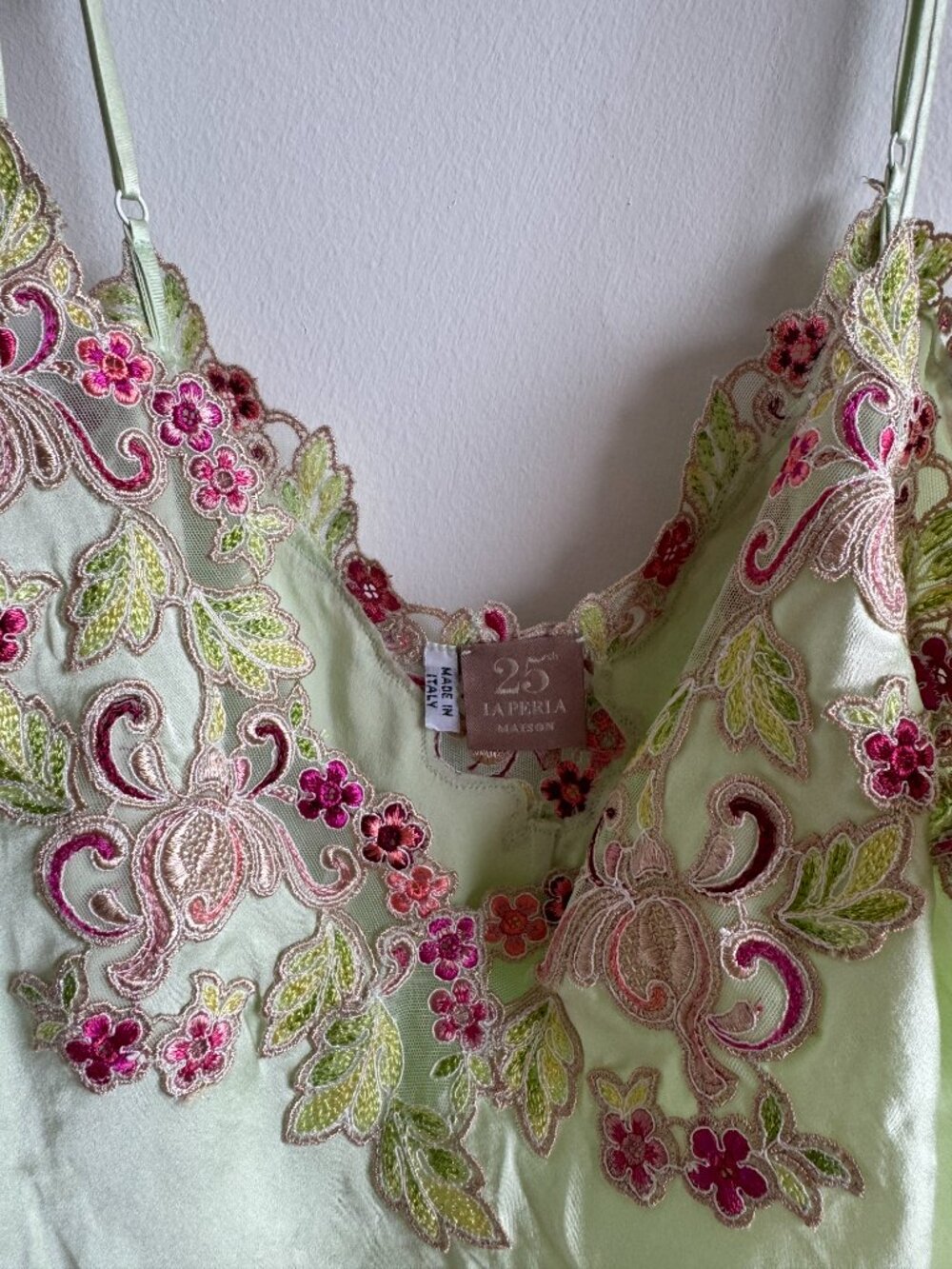 LA PERLA SILK FLORAL SLIP DRESS - Picture 3 of 5